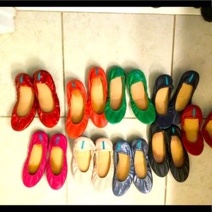 Lot of 9 pairs of Tieks